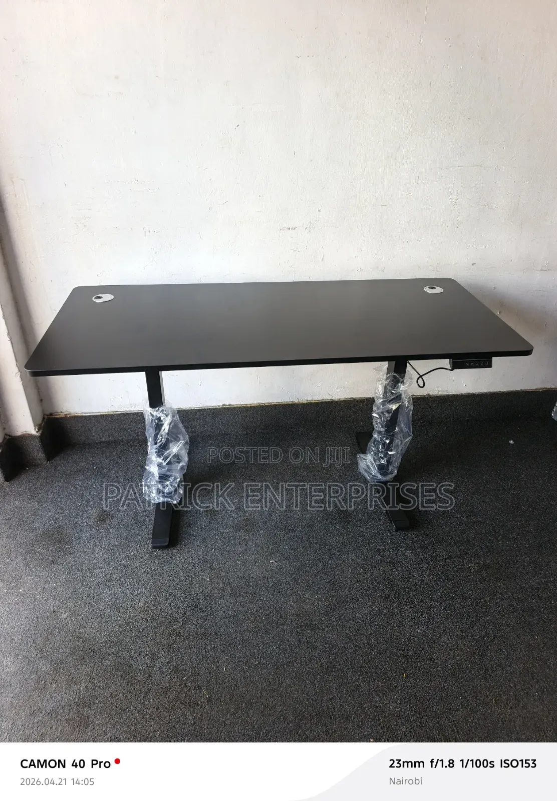 Modern Adjustable Motorists Electric Computer/ Study Desk Black