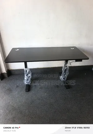 Modern Adjustable Motorists Electric Computer/ Study Desk Black