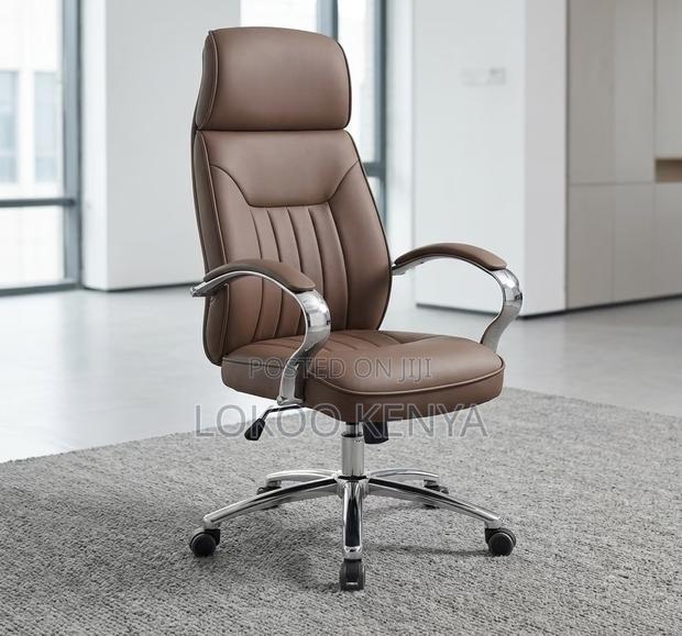 Office Chair; Adjustable Executive Ceo's Leather Office Chair - thumbnail 2