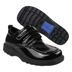 Crabkids Black Leather Shoes Boys