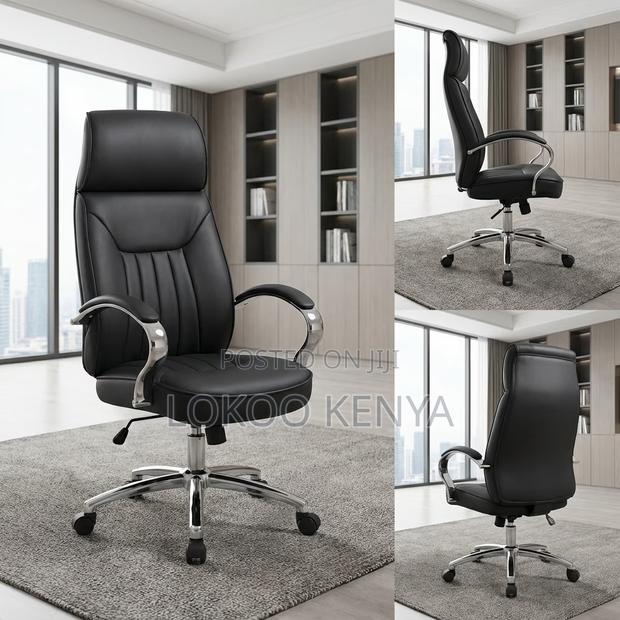 Office Chair; Adjustable Executive Ceo's Leather Office Chair - thumbnail 9
