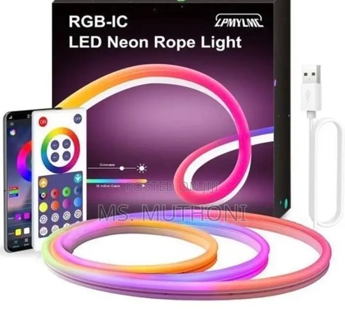 Rgb-ic Led Neon Snake Light, A Flexible Decorative Lighting Solution.