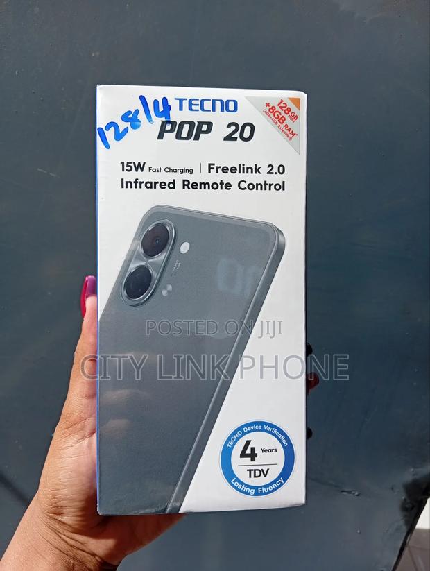 New Tecno Pop 20 128 GB Black - thumbnail 2
