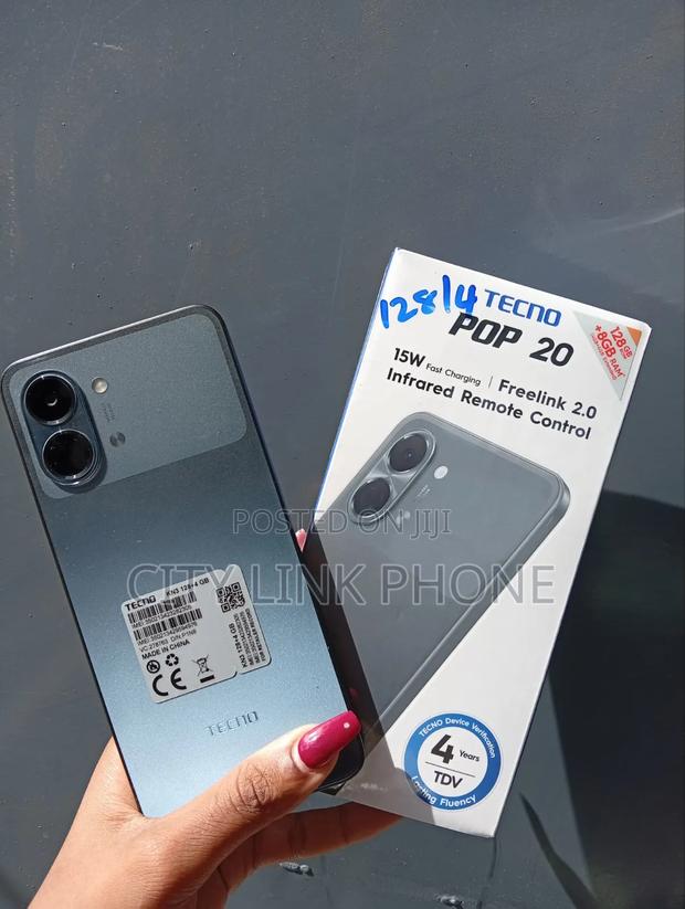 New Tecno Pop 20 128 GB Black