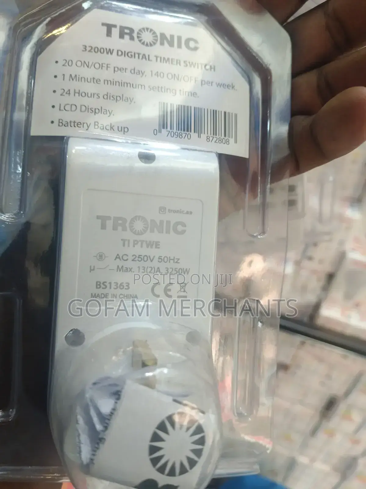 Tronic Digital Timer Socket 3200 Watts
