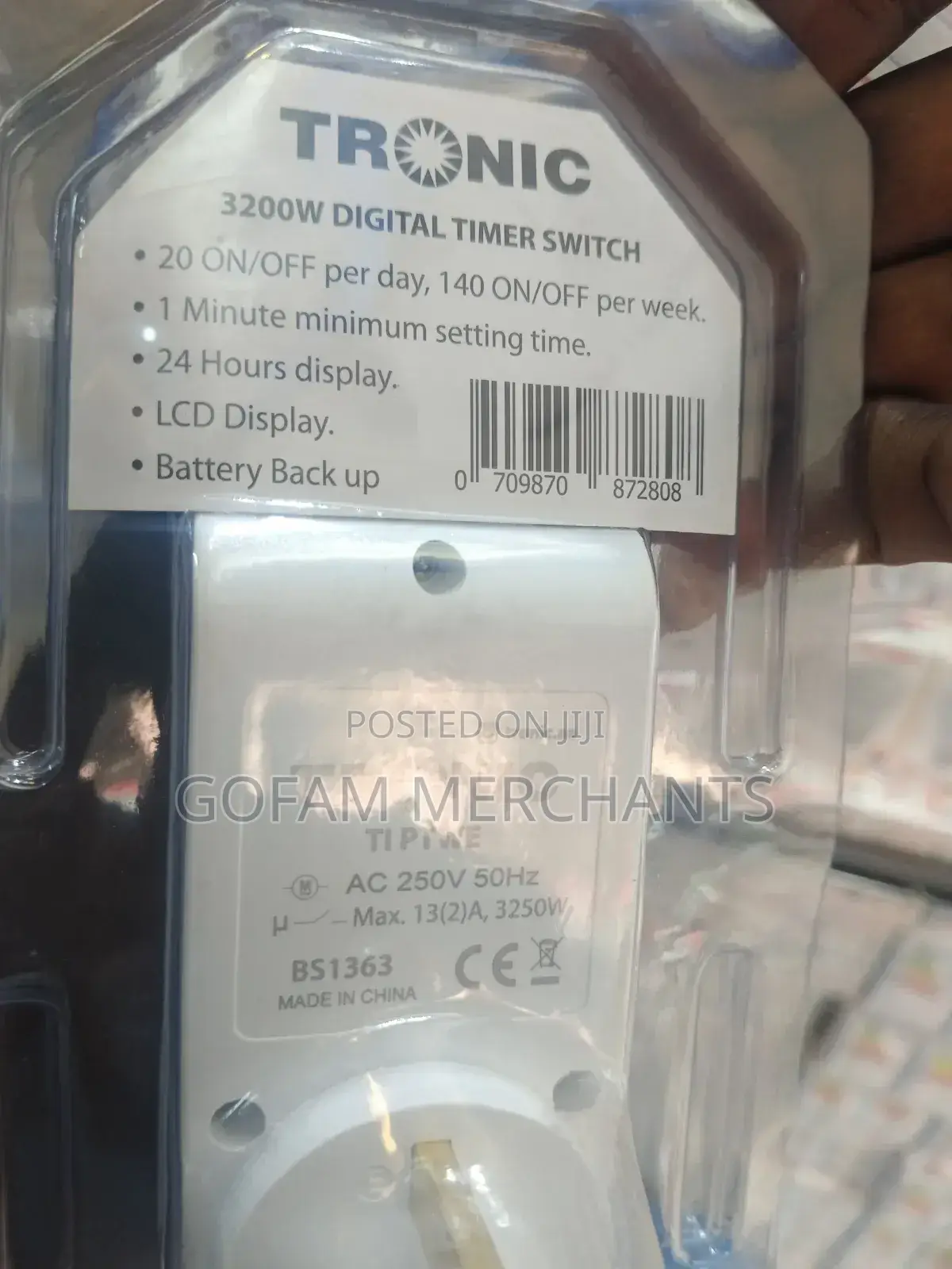 Tronic Digital Timer Socket 3200 Watts