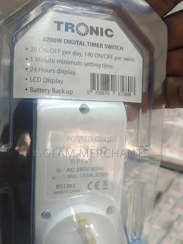 Tronic Digital Timer Socket 3200 Watts - thumbnail 4