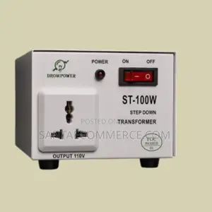 Powercore 200w Step-Down Transformer Converter (220v to 110v)