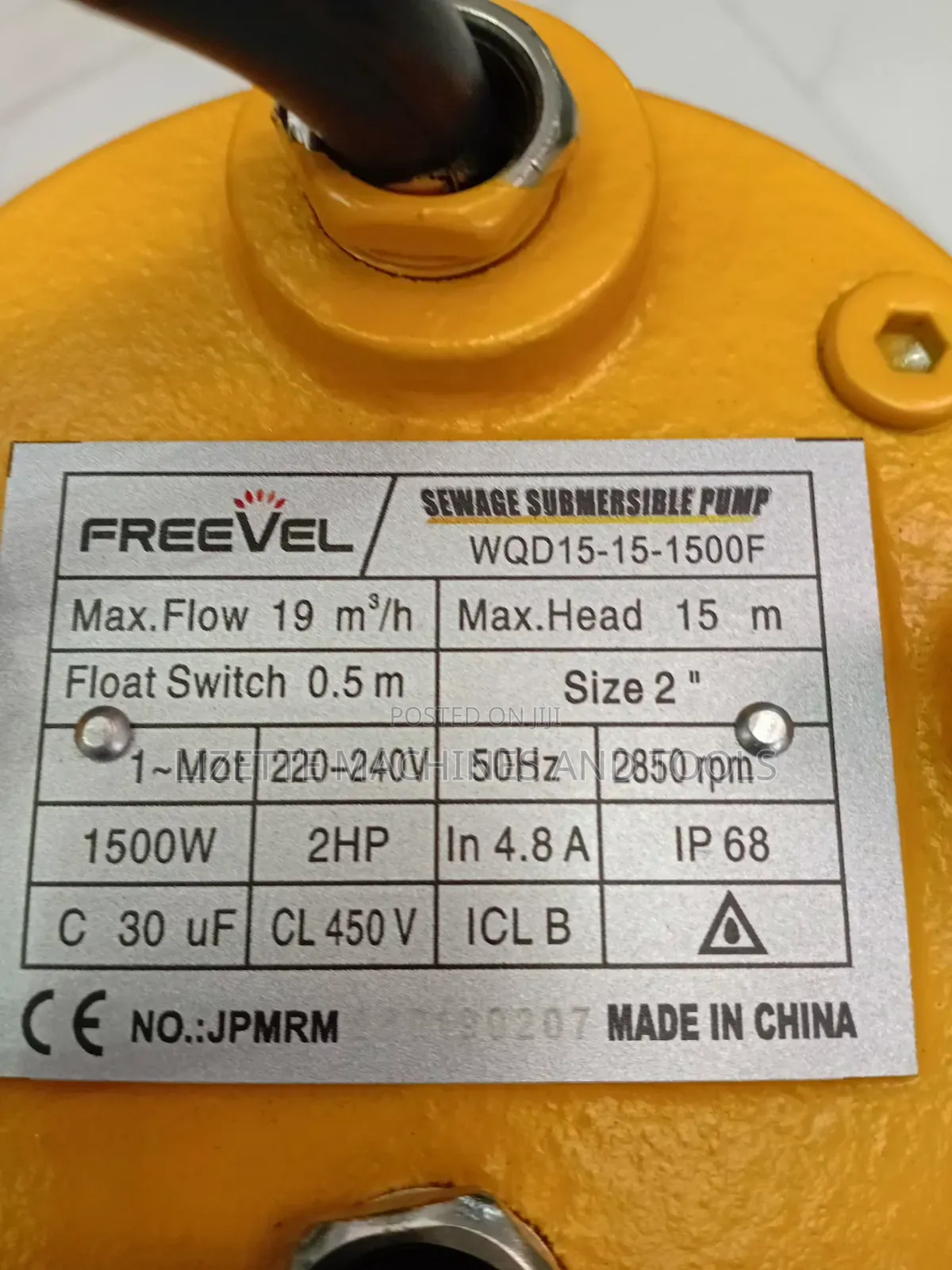 Freevel 2hp Sewage Submersible Pump