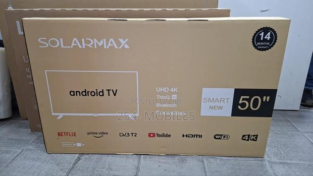 Solarmax 50 Inch Uhd Smart Android Tv Frameless - thumbnail 3
