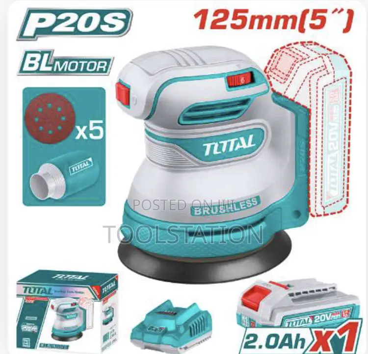 Cordless Random Orbit Sander Brushless Motor 125mm(5'') Trosli20021