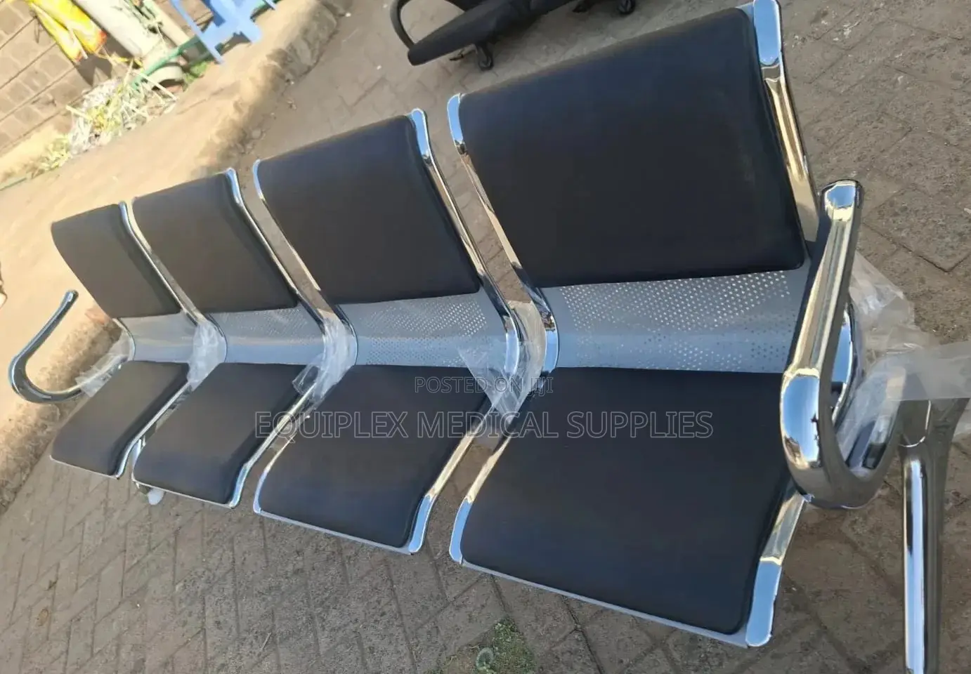 4 Seater Waiting Bench (Strong and Stainless Steel)