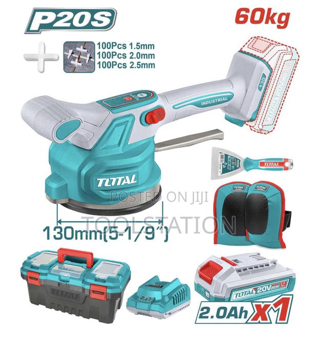 Cordless Lithium-Ion Tile Vibration Machine Complete Ttvli20015