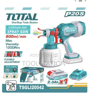 Cordless Spray Gun Voltage: 20v Complete Battery+Charger Tsgli20042