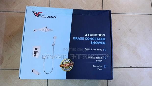 3 Function Brass Concealed Shower Set