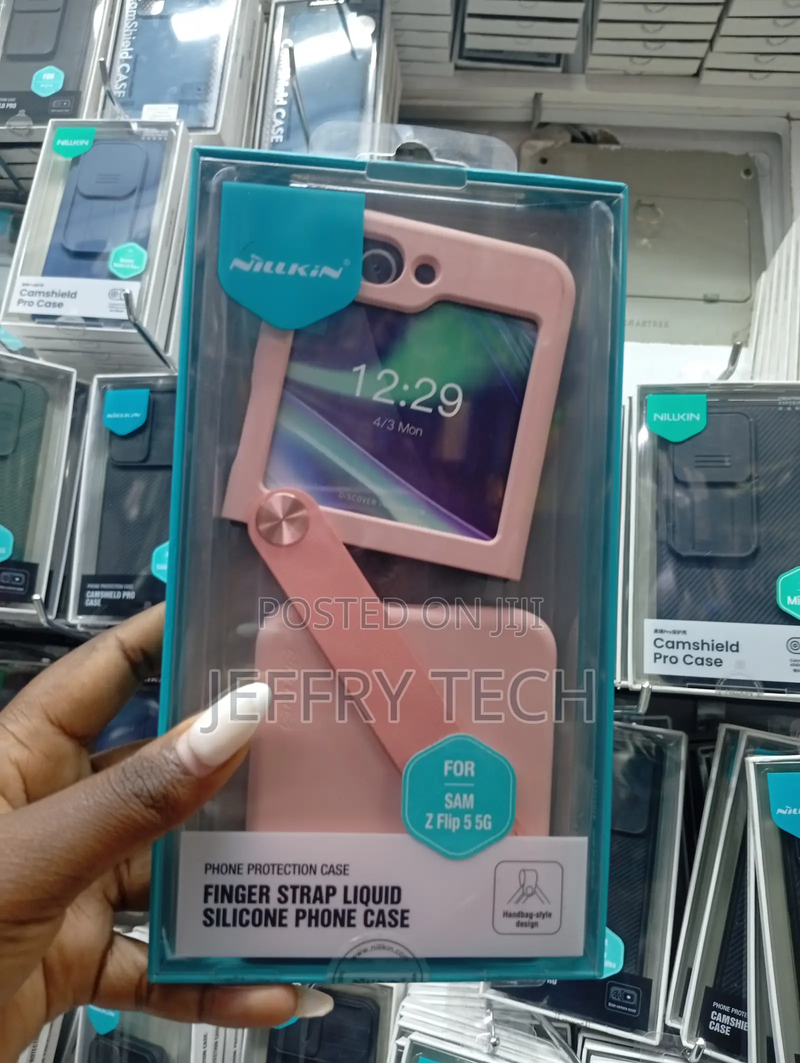 Flex Flip Finger Strap Phone Case for the Samsung Galaxy Z Flip 5.
