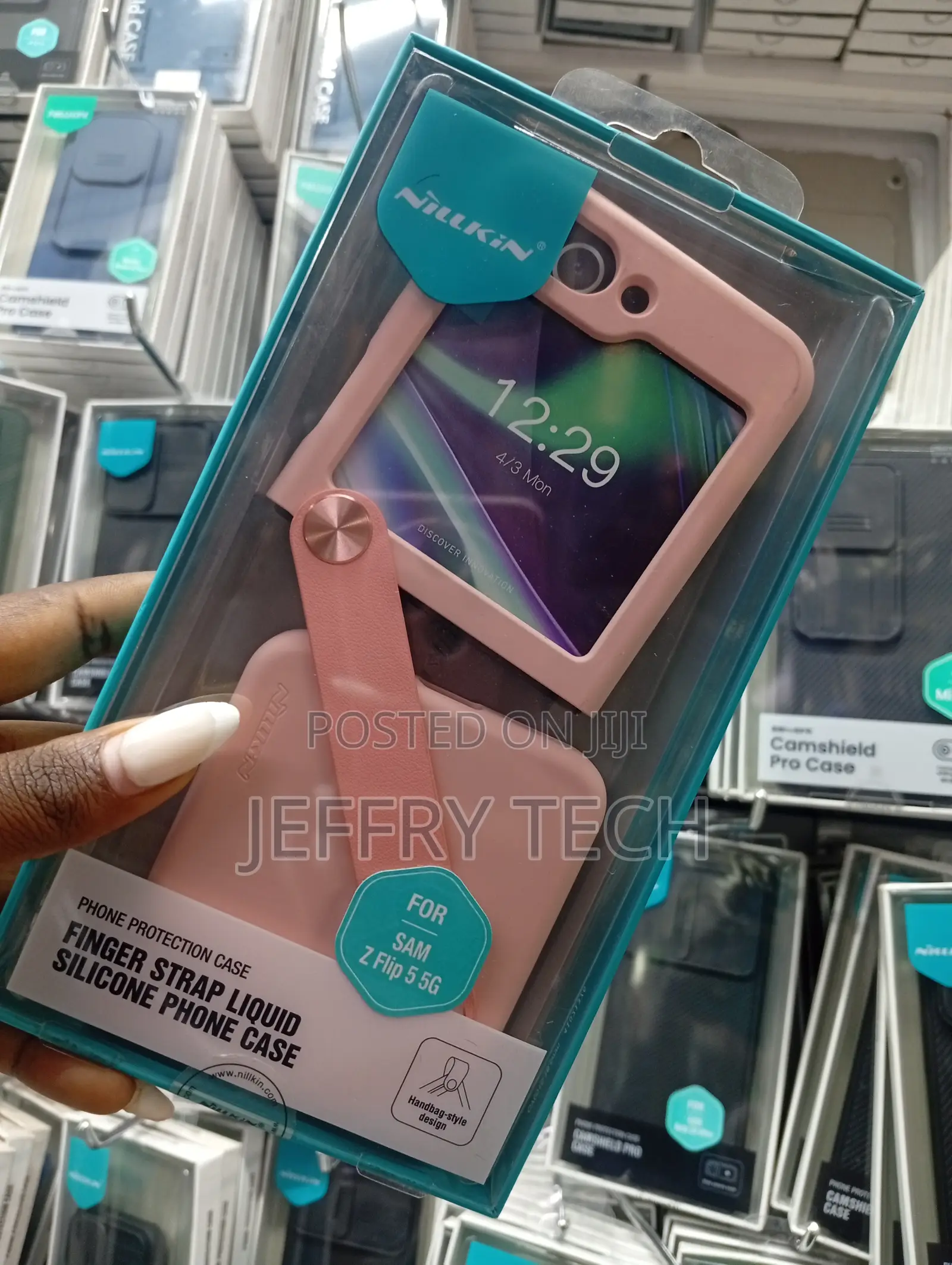 Flex Flip Finger Strap Phone Case for the Samsung Galaxy Z Flip 5.