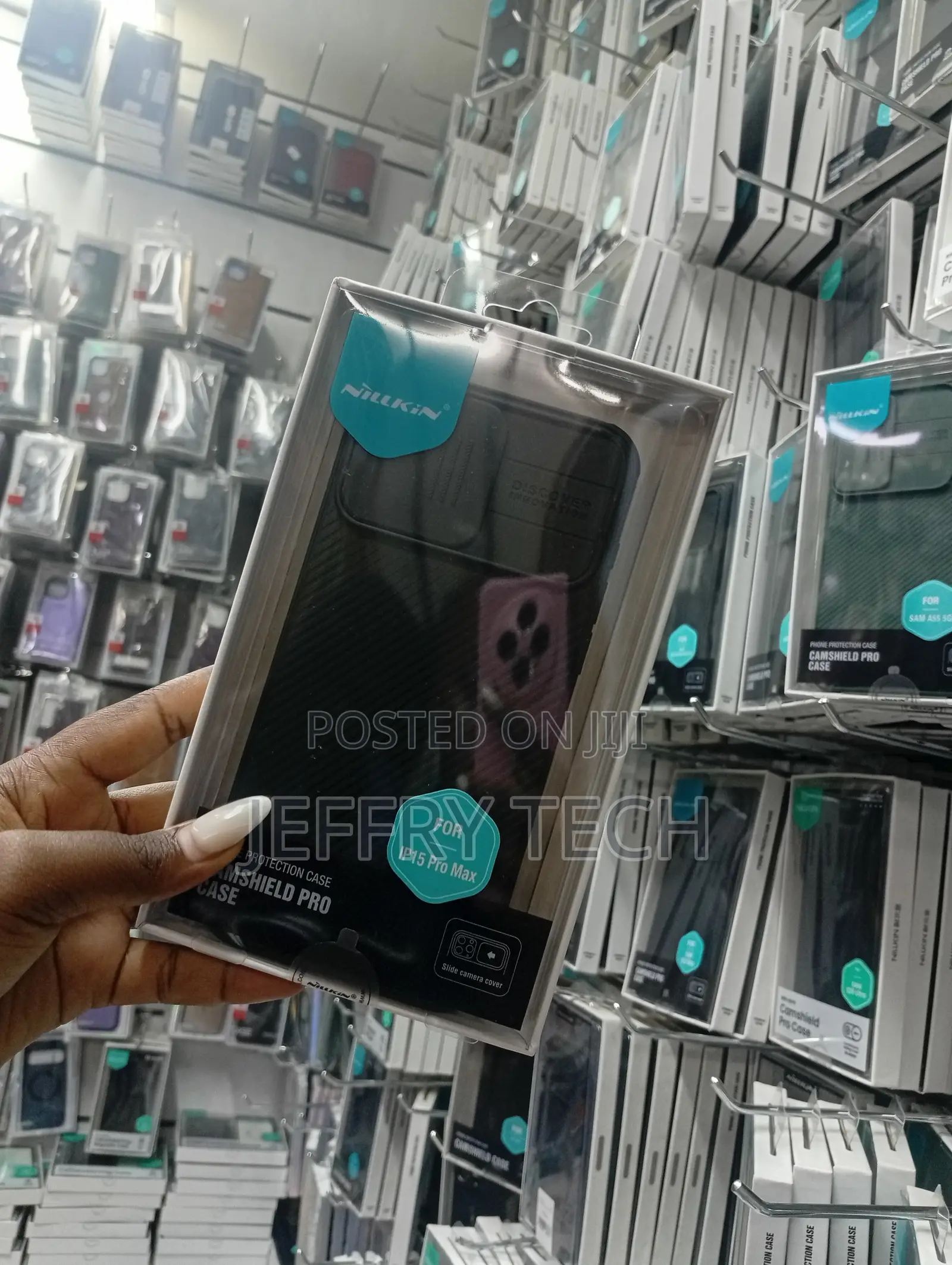 Nillkin Camshield Pro Protection Case for the iPhone 15 Pro Max.