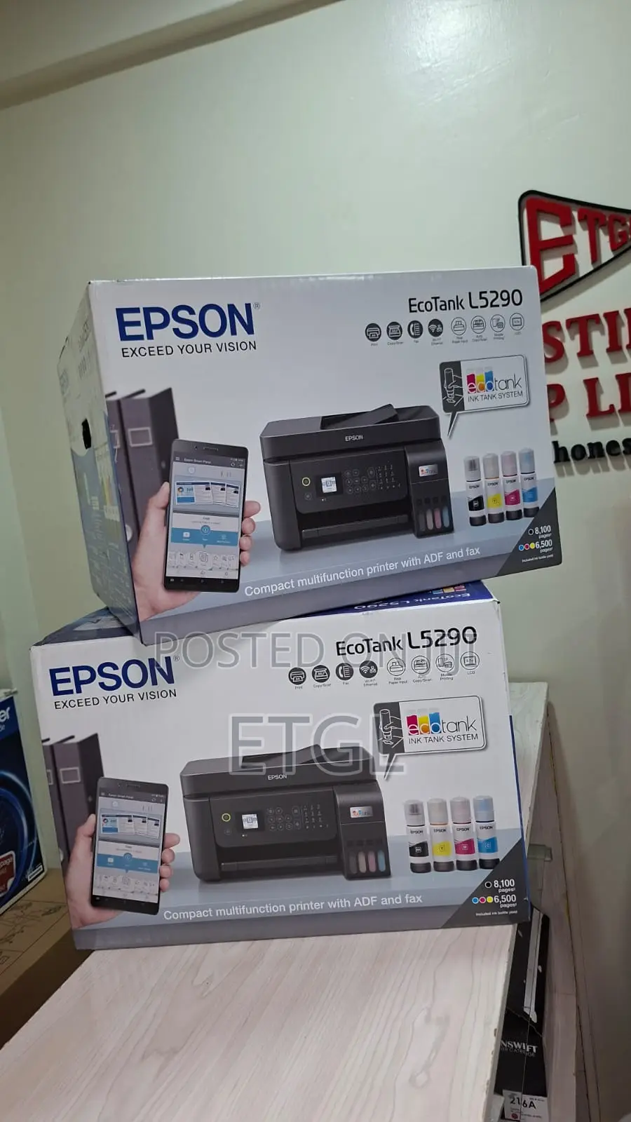 Epson Ecotank L5290 A4 Wi-Fi All-in-One Ink Tank Printer