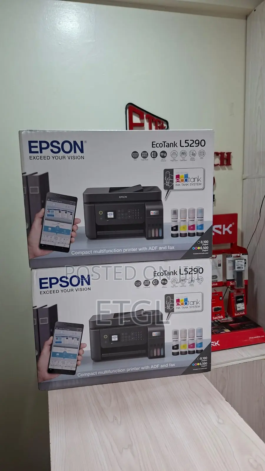 Epson Ecotank L5290 A4 Wi-Fi All-in-One Ink Tank Printer
