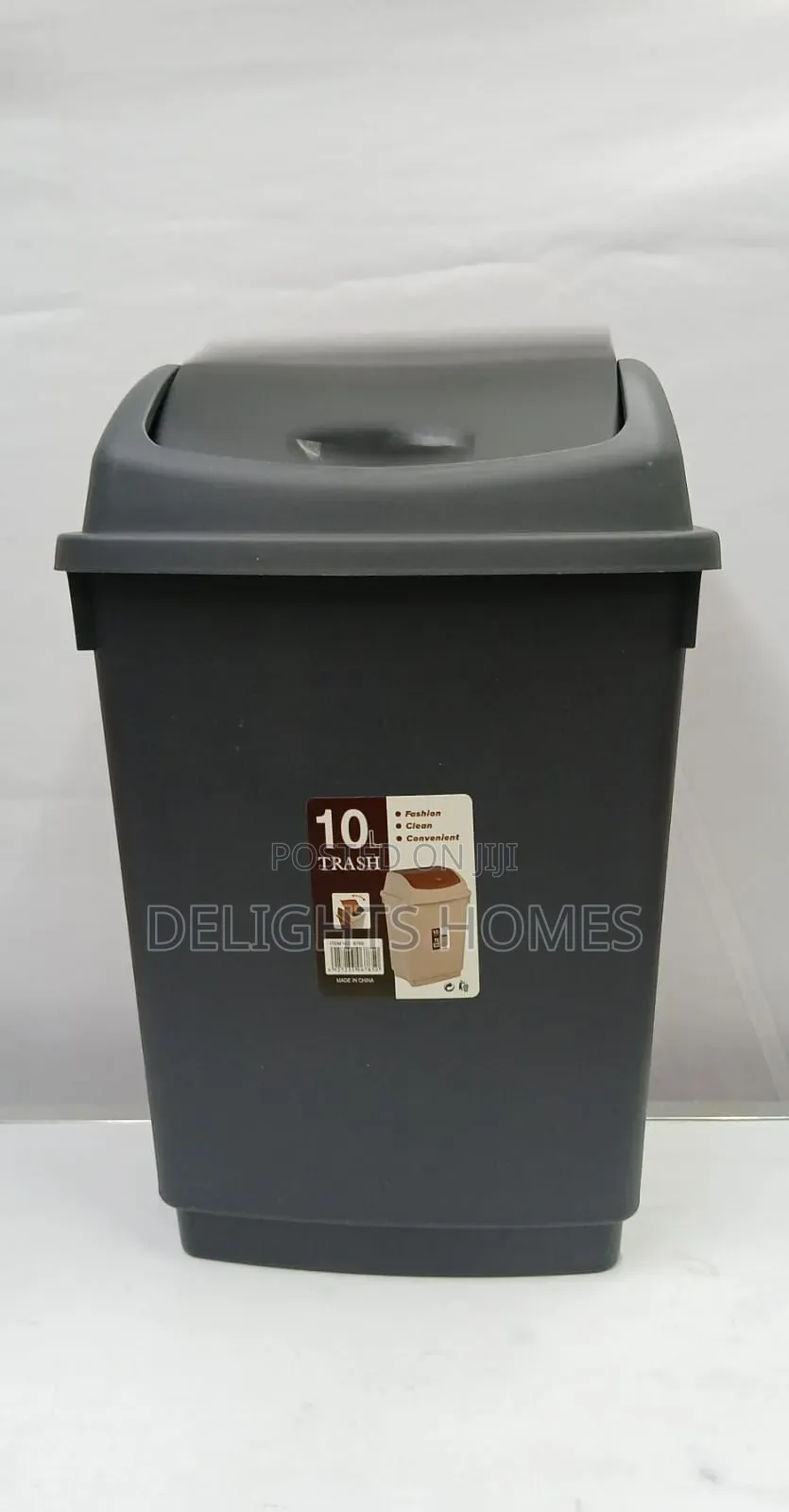 10l Plastic Trash Bin-Elk