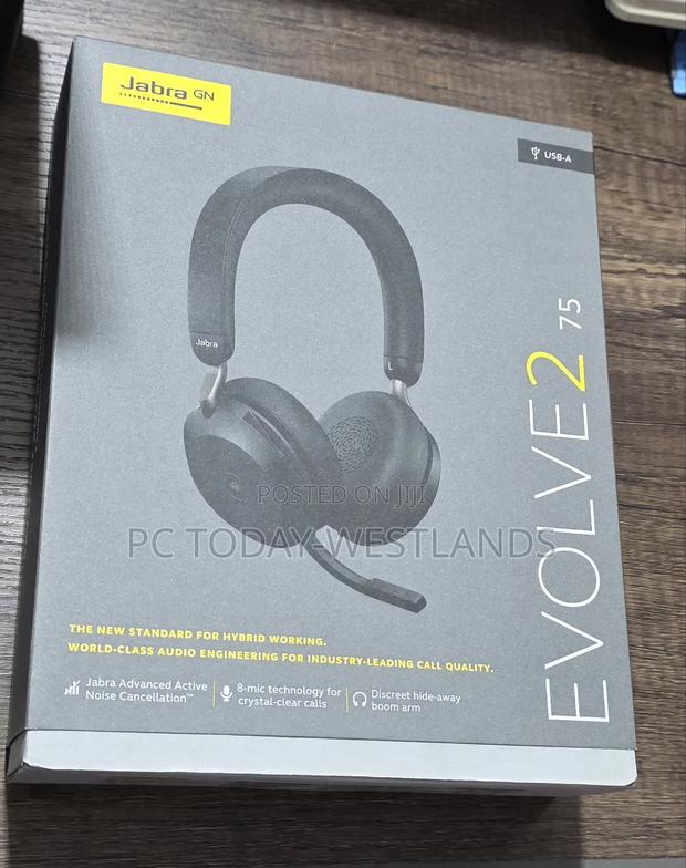 Jabra Evolve2 75 Usb-a Wireless Headset Uc Link 380a 27599-989-999 - thumbnail 5