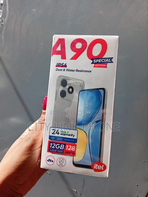 New Itel A90 128 GB Black