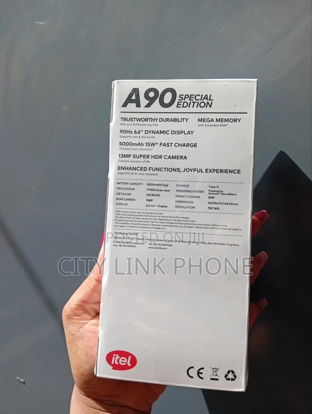 New Itel A90 128 GB Black - thumbnail 2