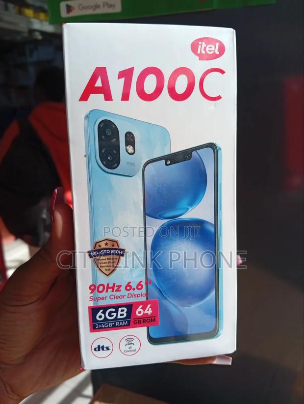 New Itel A100C 64 GB Black