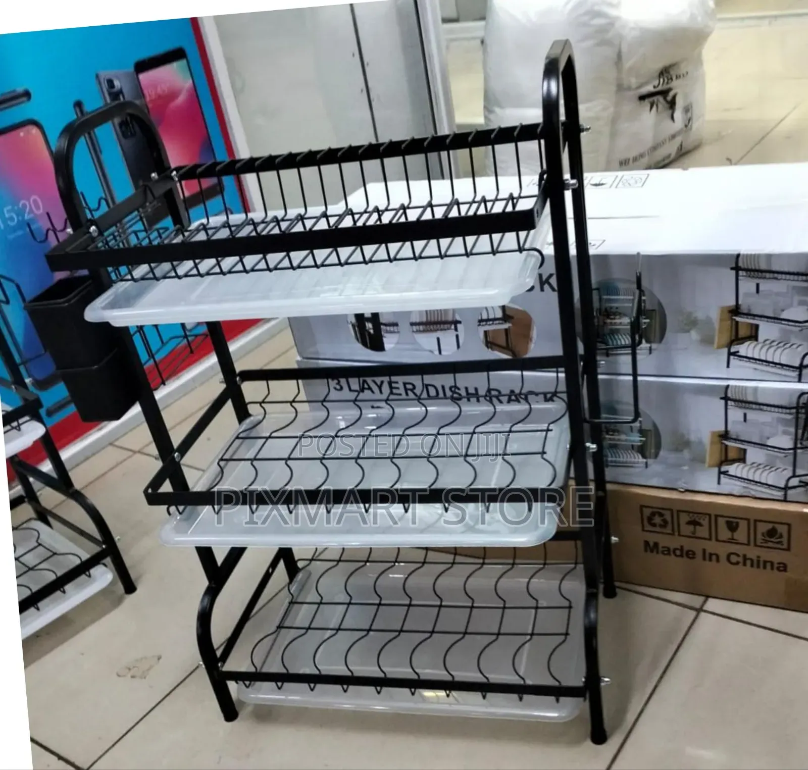 Executive 3-Tier Kitchen Dish Rack – Strong Spacious