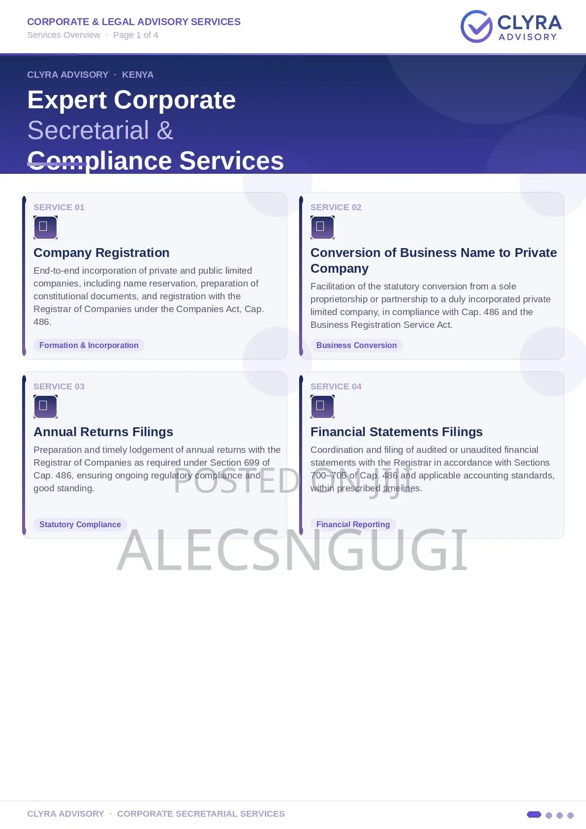 Company Registration & Corporate Services
