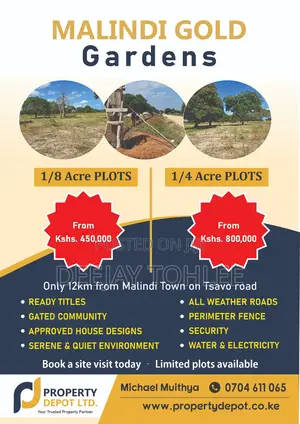Plots for Sale in Malindi