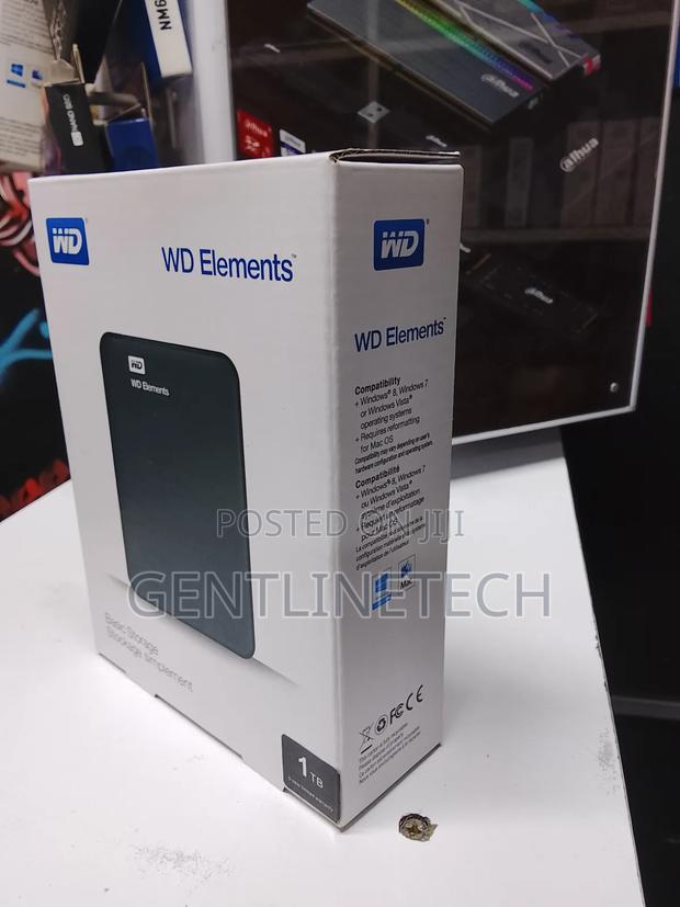 1tb Wd Elements External Hard Drive – Clean Tested - thumbnail 2