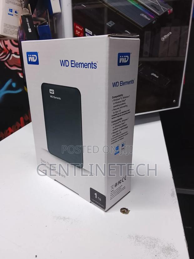 1tb Wd Elements External Hard Drive – Clean Tested - thumbnail 3