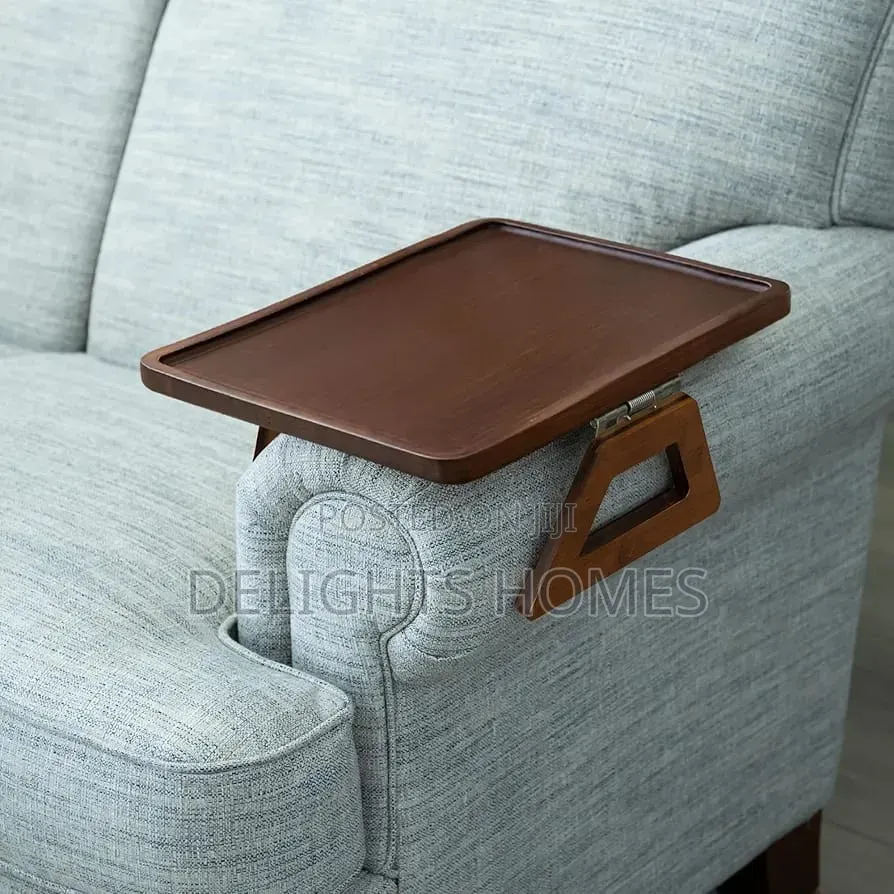Foldable Wooden Sofa Armrest Tray-Re