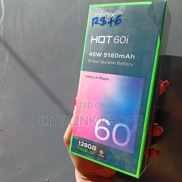 New Infinix Hot 60i 128 GB Black
