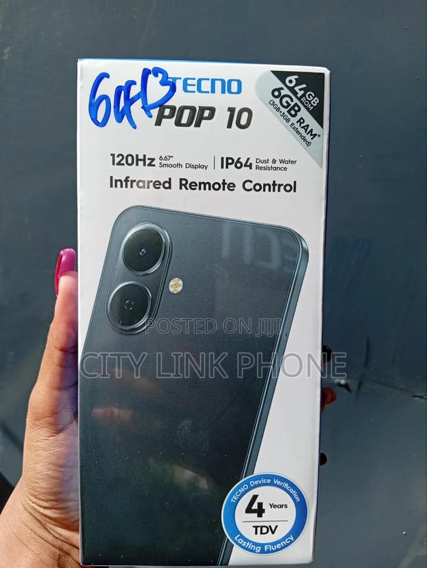 New Tecno Pop 20 64 GB Black