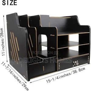 Bamboo Desk Organizer-Re