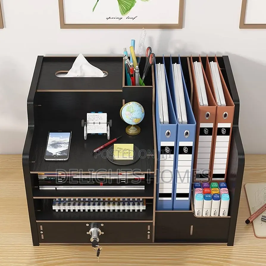 Bamboo Desk Organizer-Re