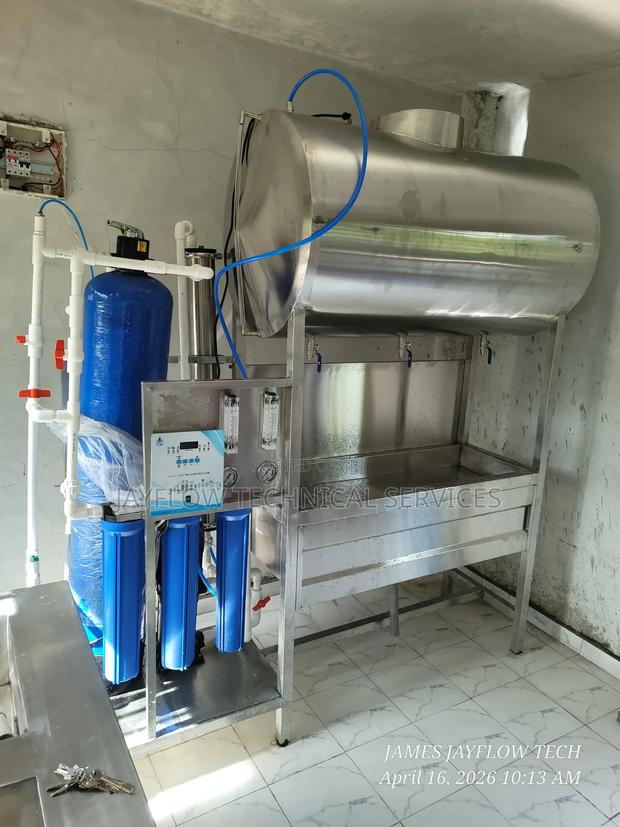 3-in-1 Commercial Ro Water Purifiier 250 LPH – Complete Bottling Setup