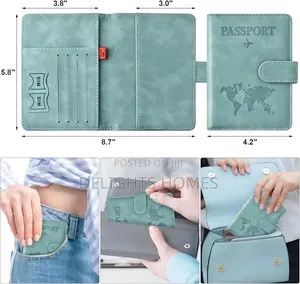 Leather Passport Holder Wallet-Rem