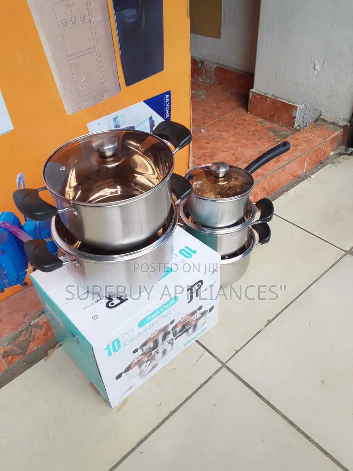 10 Piece Jp Stainless Steel Cookware Set – Complete Cooking Set