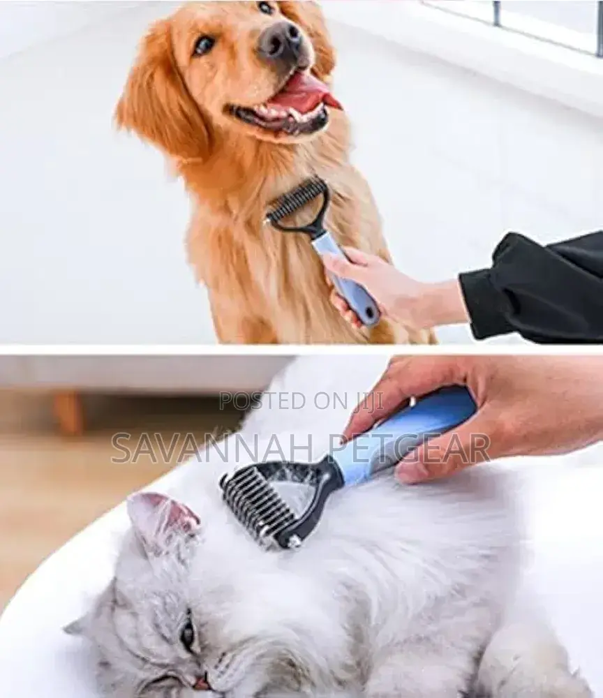 Professional Dematting Comb 2 Sided Hair Removal Brush for Dogs Cats