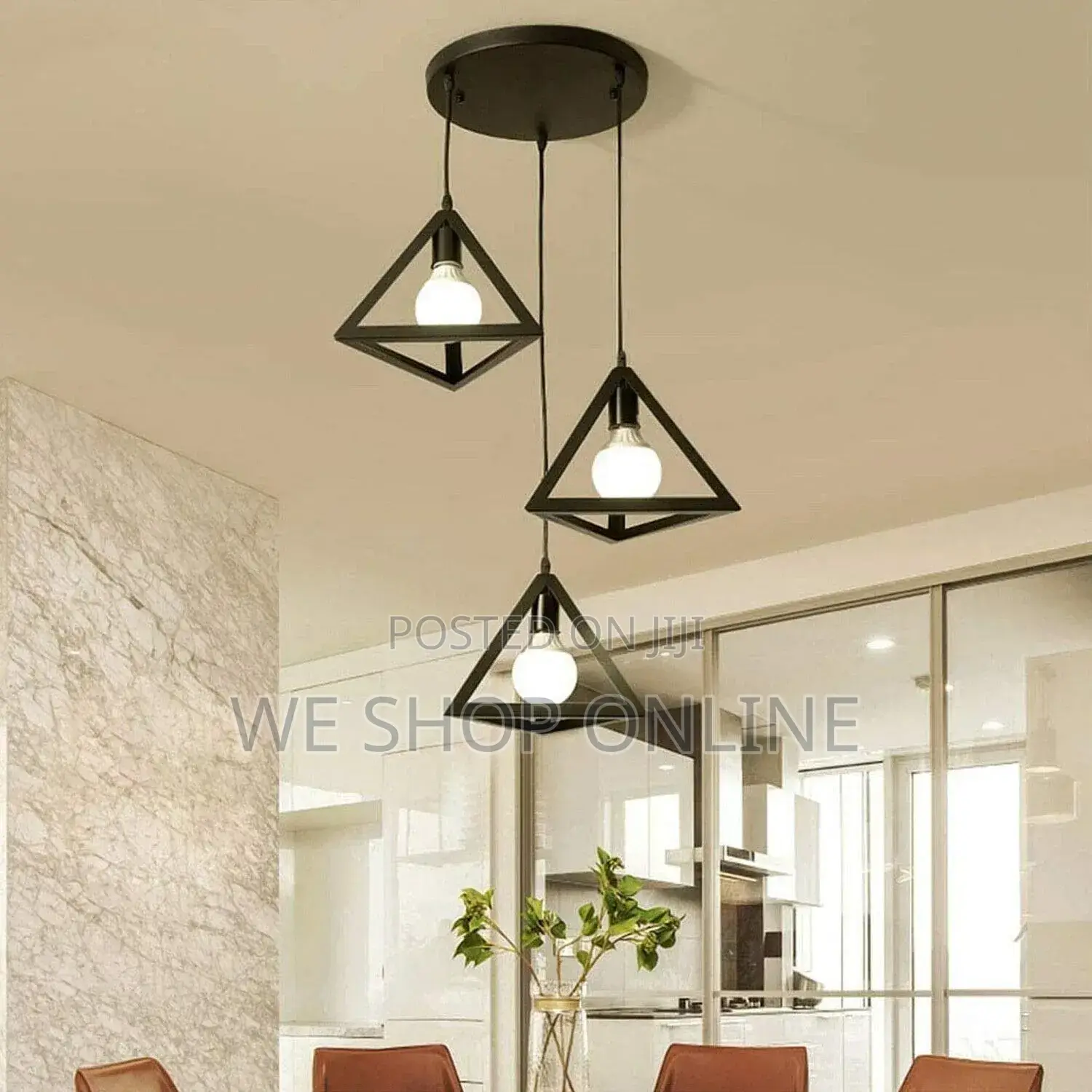 3pcs Triangle Pendant Lights