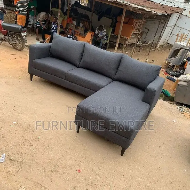 Dark Gray L Shaped Sectional Sofa With Chaise