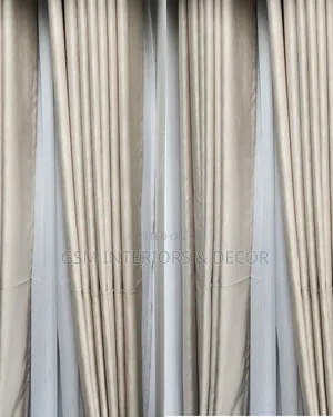 Cream Yellow Curtains and Sheers for Modern Home