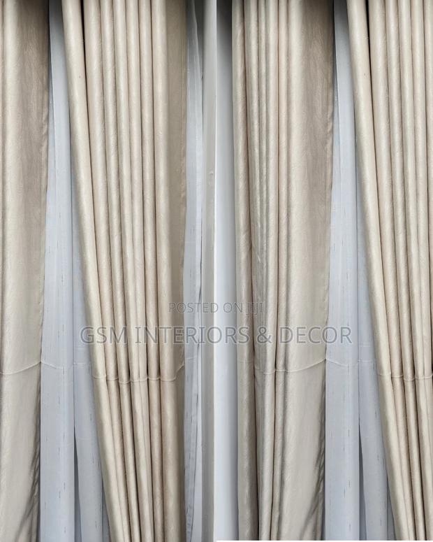 Cream Yellow Curtains and Sheers for Modern Home