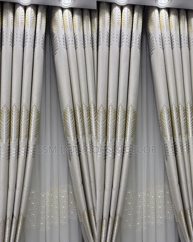 High Quality Home Curtains With Floral Patterns Fabric