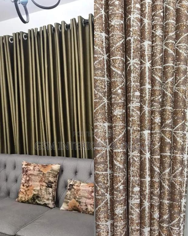 Chocolate-Brown Home Curtains for Brown Theme Interiors