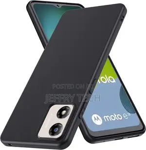 Motorola Moto E20 Case, Slim Silicone Gel Phone Cover Matte Black Tpu